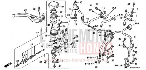 MAITRE-CYLINDRE FREIN AV. (CB1000RA) CB1000RAC de 2012